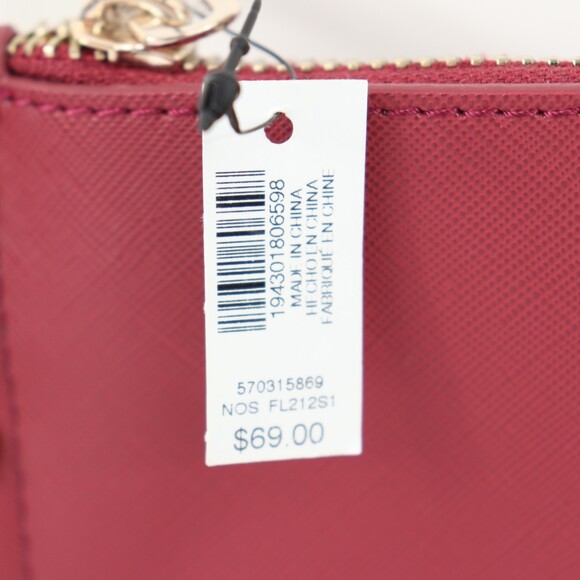 NWT White House Black Market Red floral Wristlet purse bag - Picture 2 of 6